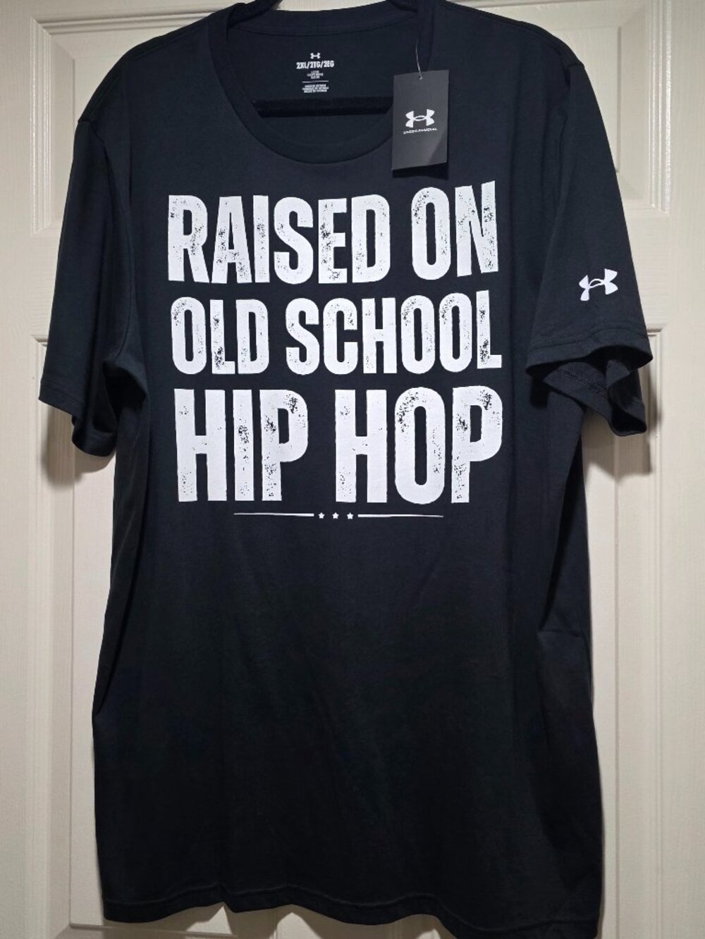 Under Armour NWT "Raised on Old School Hip Hop" Graphic Tee 2XL